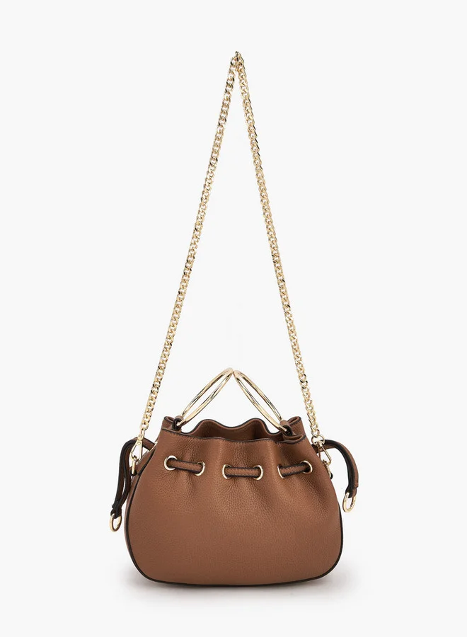 سيليست Textured Crossbody Bag With Detachable Chain Strap